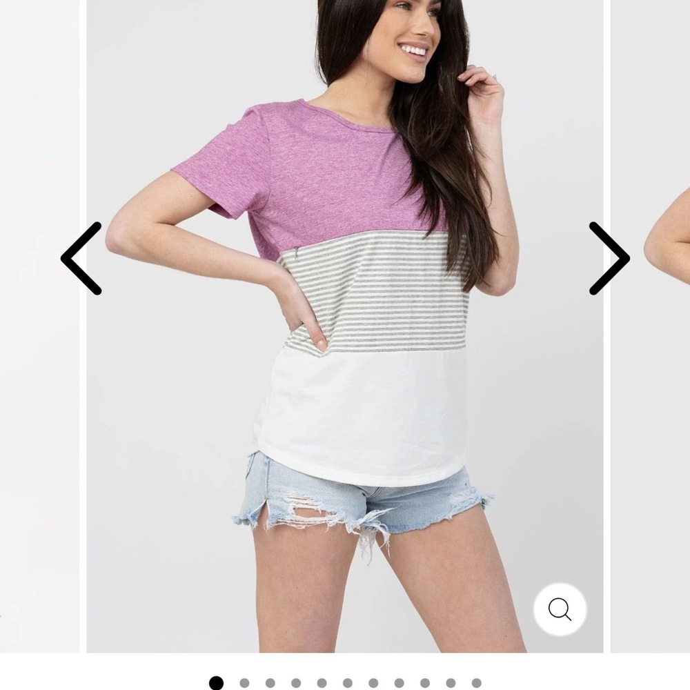 Nursing Queen Striped And Solid Tops Collection - image 7